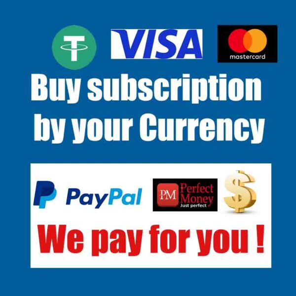 Get subscription by your cyrrency